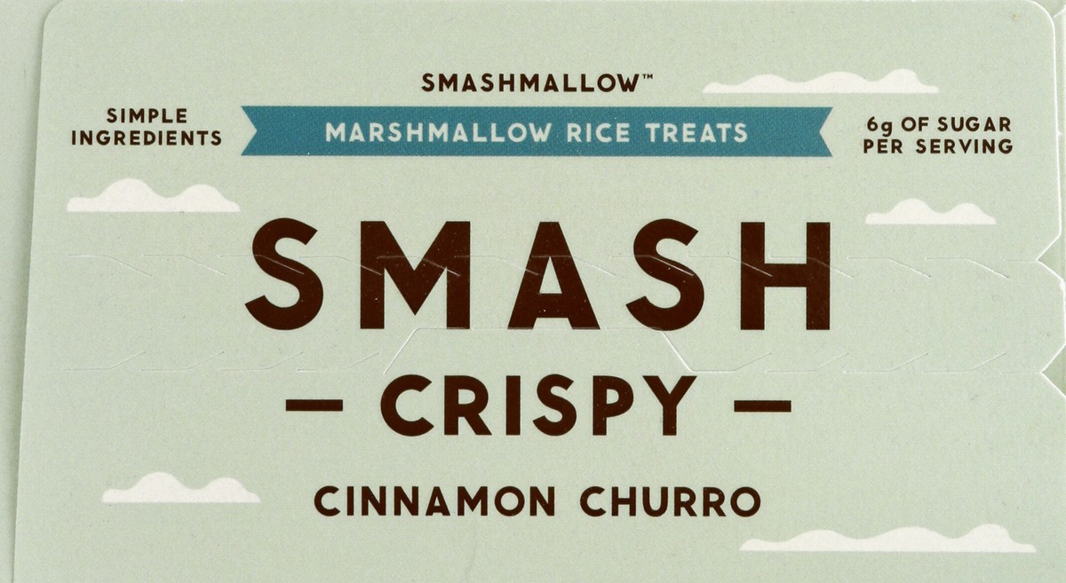 slide 2 of 4, SmashMallow Smash Cinnamon Churro Crispy, 6 ct; 1.15 oz