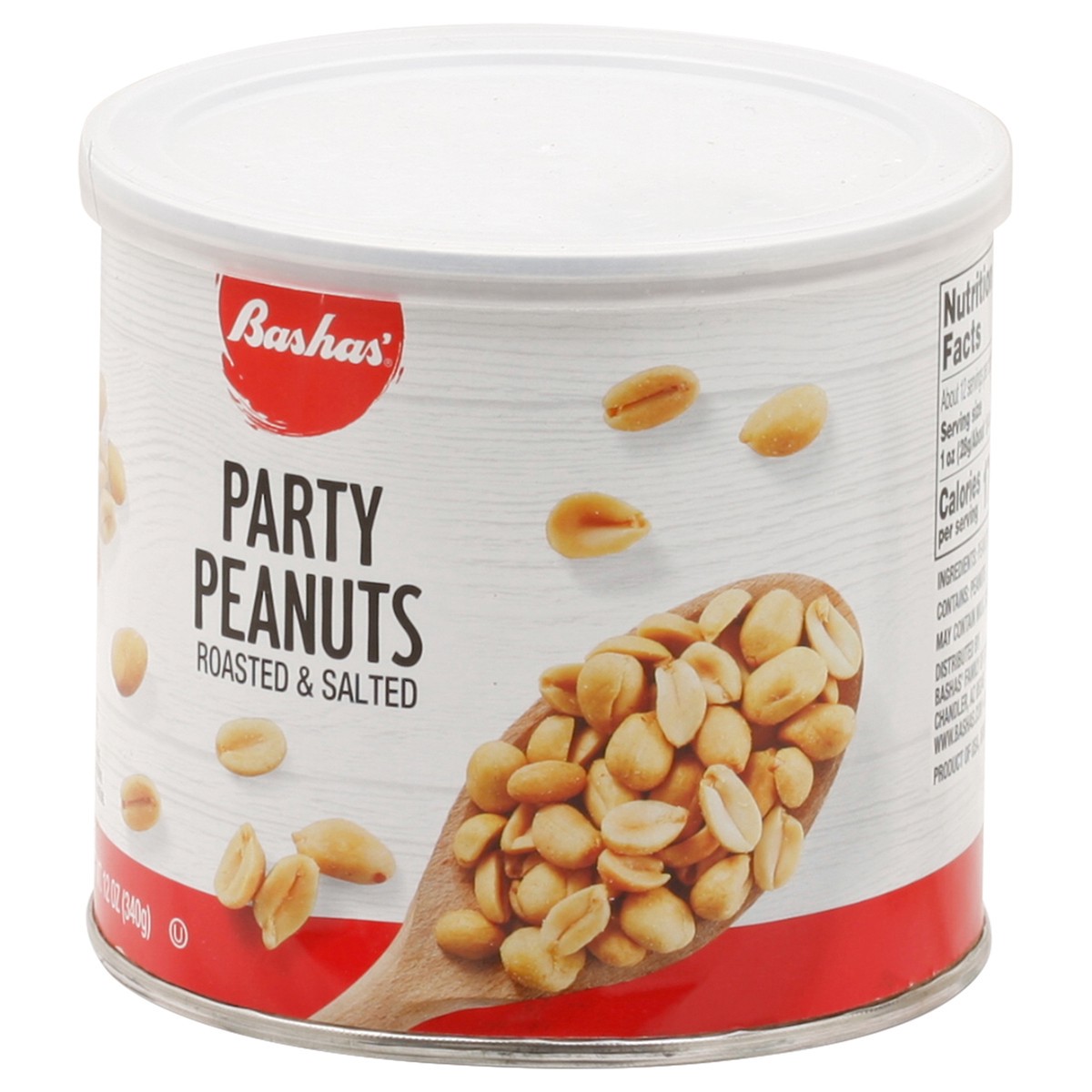 slide 9 of 13, Bashas Party Peanuts, 12 oz