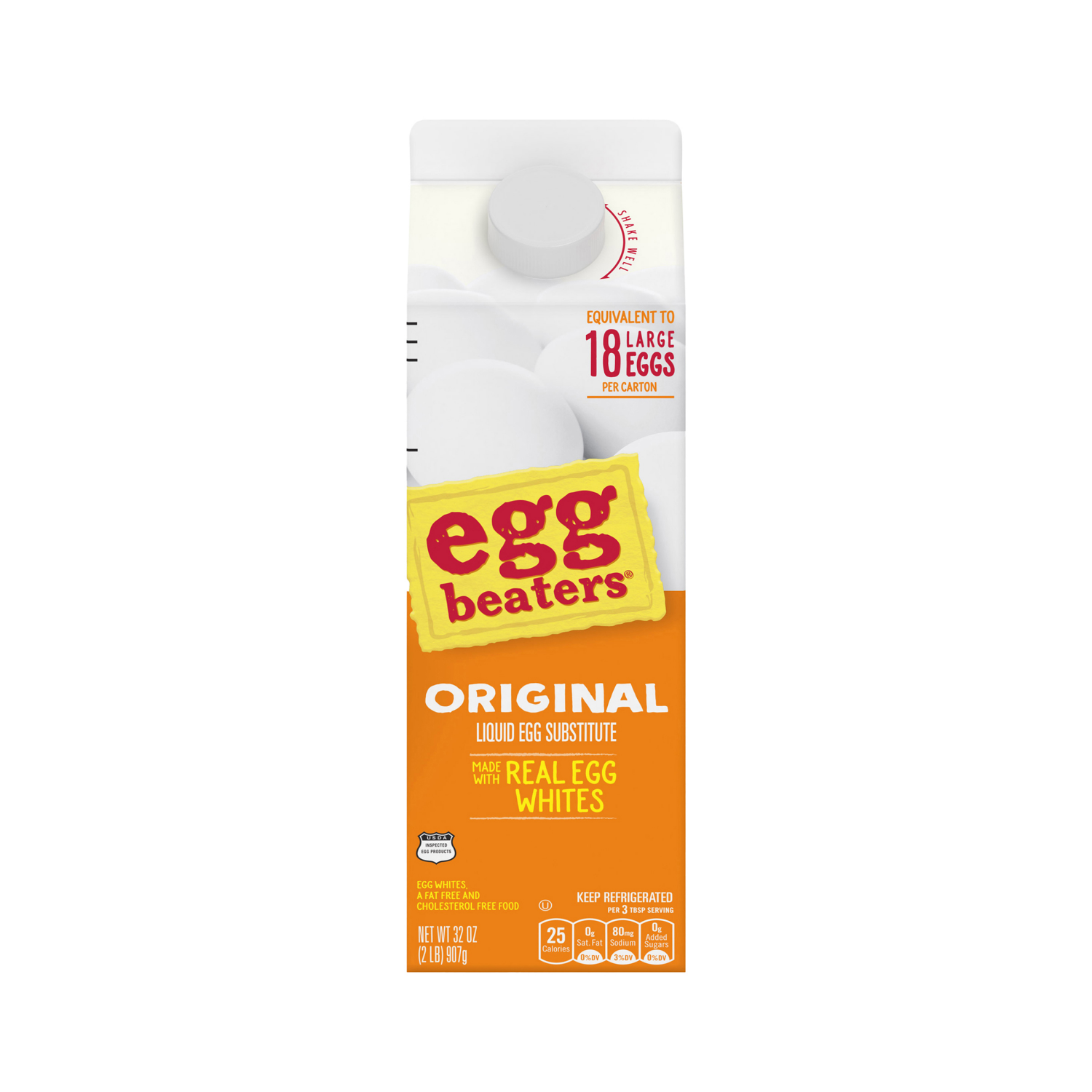 slide 1 of 8, Egg Beaters Original Real Liquid Egg Whites , 32 oz Carton, 32 oz