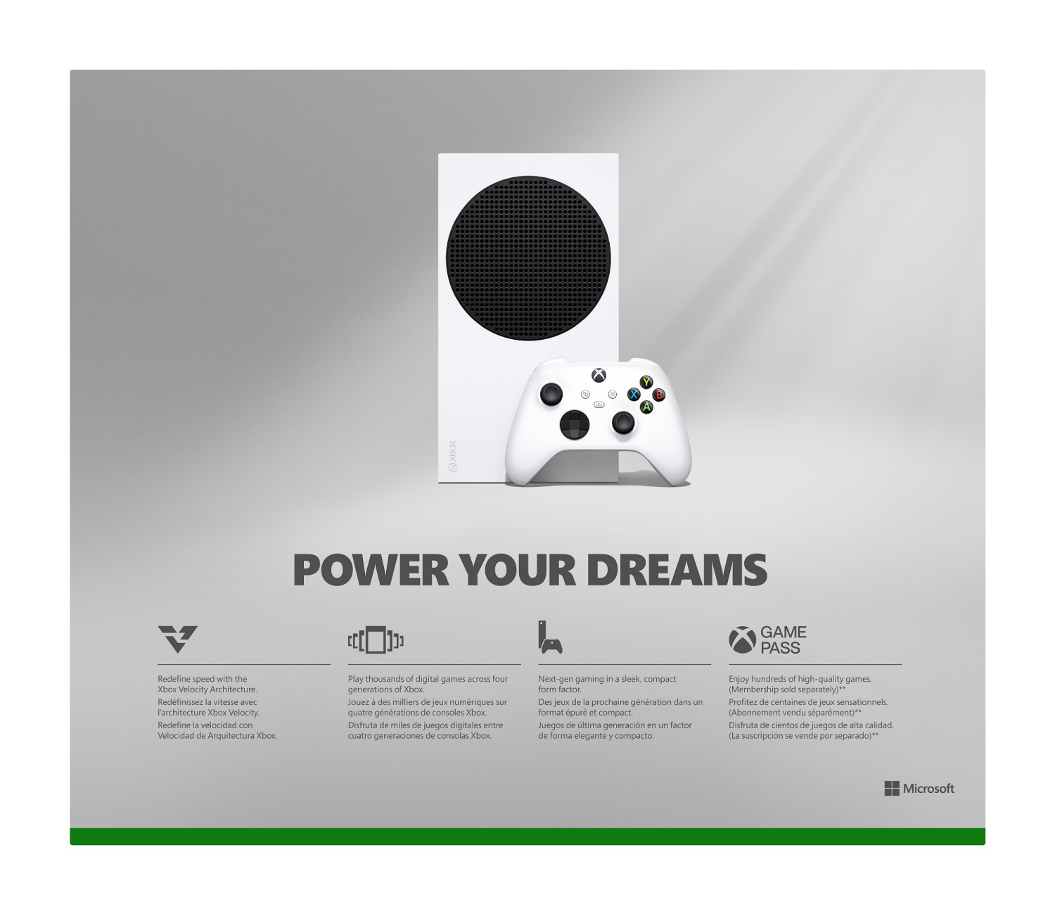 slide 3 of 5, Microsoft Xbox Console Series S White with 1TB, 1 ct