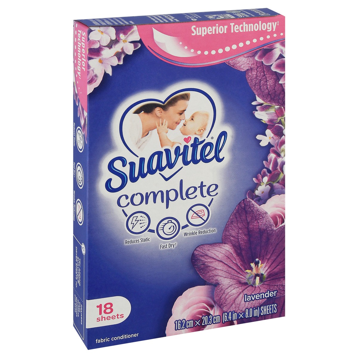 slide 7 of 9, Suavitel Complete Lavender Fabric Conditioner Sheets 18 ea, 18 ct