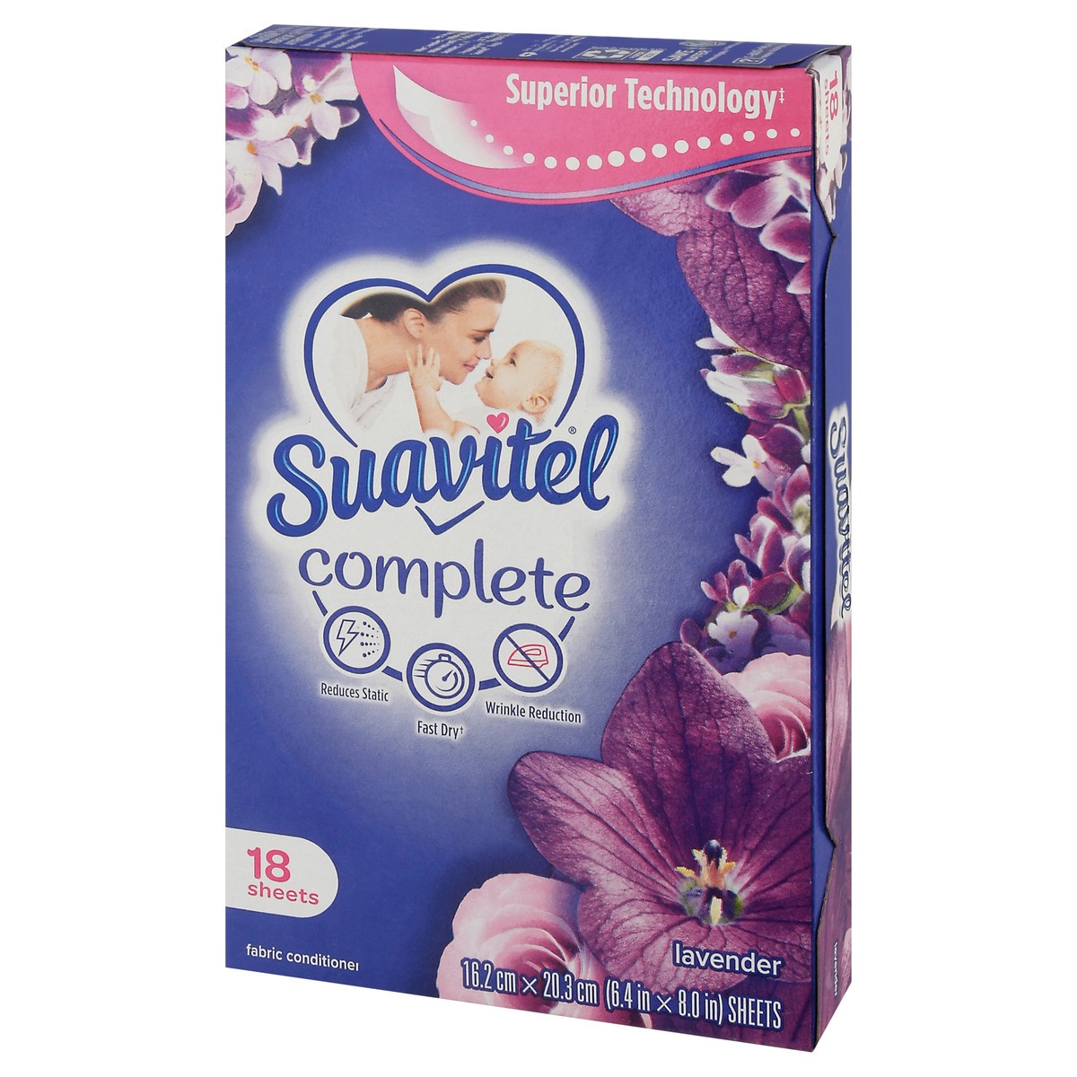 slide 5 of 9, Suavitel Complete Lavender Fabric Conditioner Sheets 18 ea, 18 ct