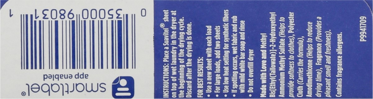 slide 9 of 9, Suavitel Complete Lavender Fabric Conditioner Sheets 18 ea, 18 ct