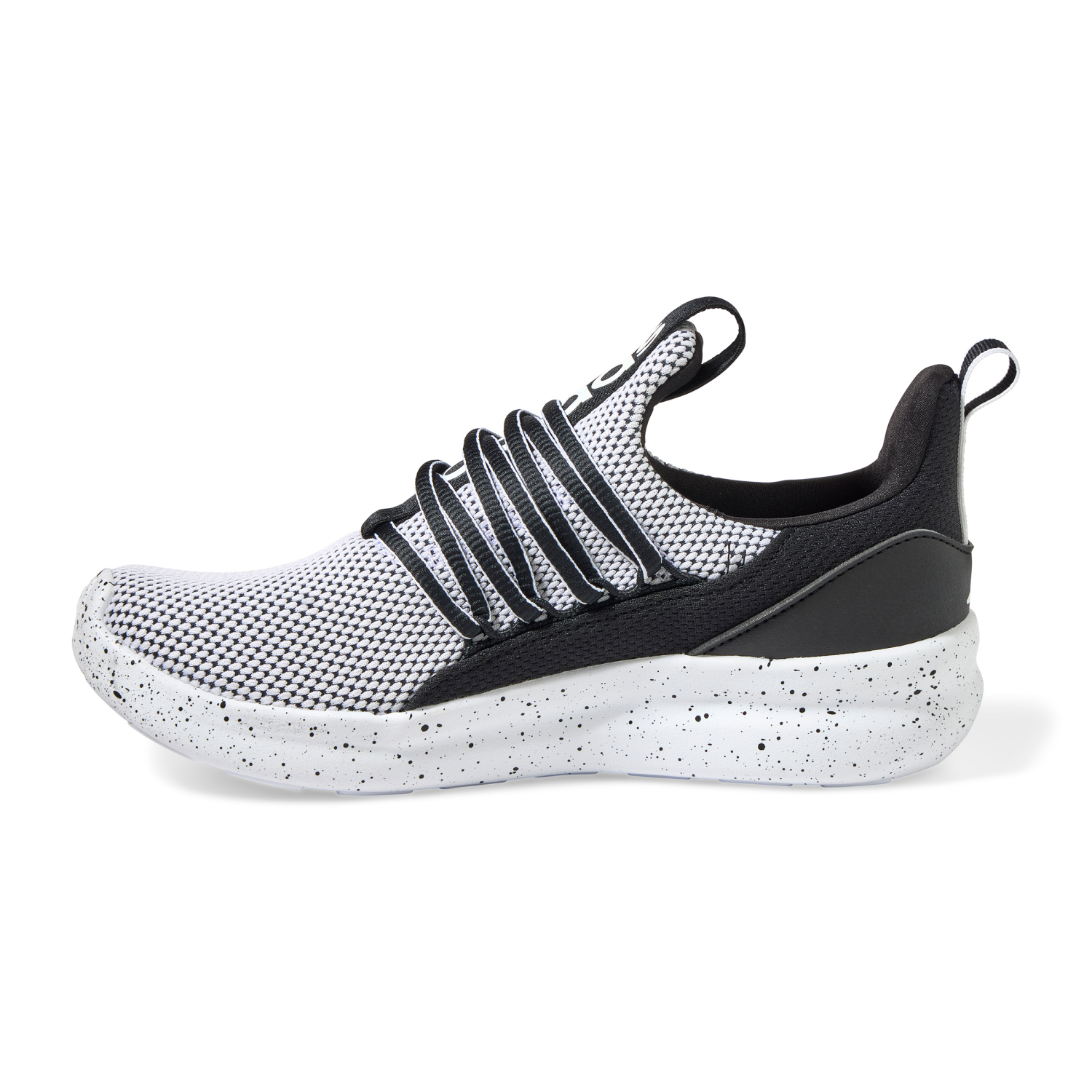 slide 4 of 6, Adidas Boys Lite Racer Adapt 7.0 Shoes, White/Black, Size 3, Size 3