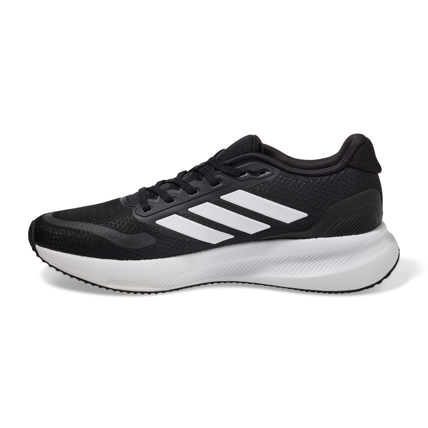 slide 4 of 6, Adidas Men's Runfalcon 5 Shoe, Black/White, Size 8.5, 1 ct
