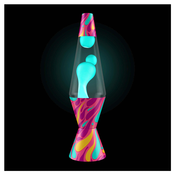 slide 1 of 1, Fiery Turquoise 14.5" Lava Lamp, 1 ct