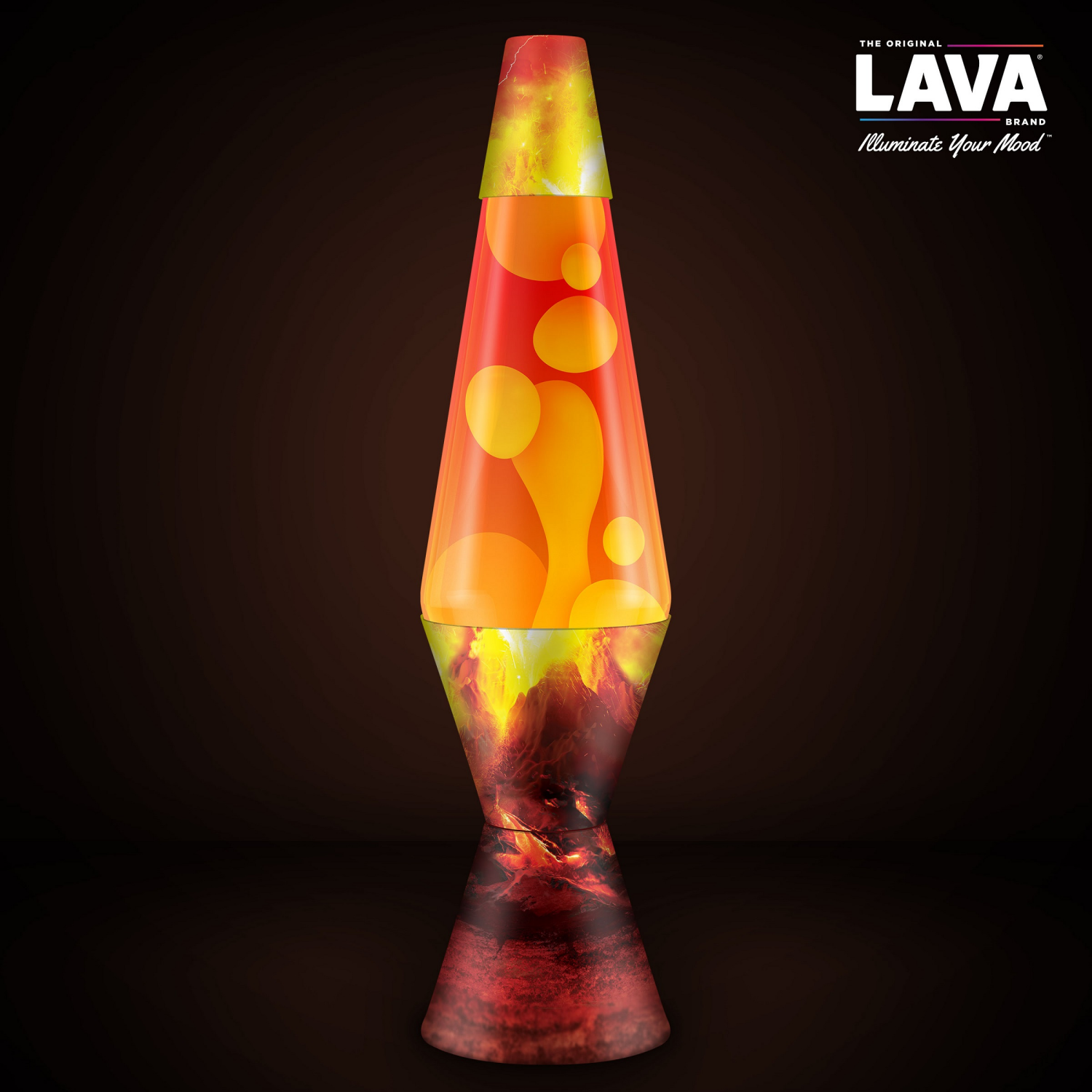 slide 3 of 5, Lava Lite Erupting Crater 14.5 inches, One Size