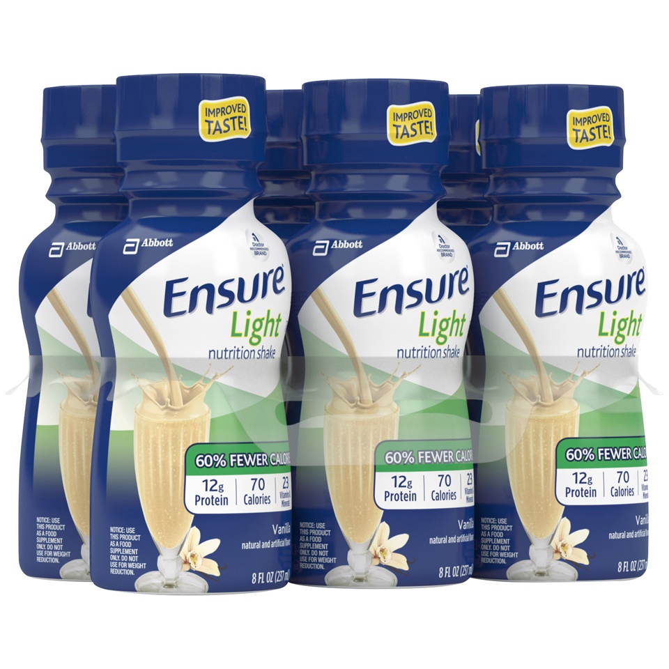 slide 2 of 4, Ensure Light Vanilla Nutrition Shake, 6 ct; 8 fl oz