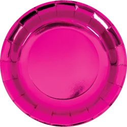 Creative Converting Pink Foil Dinner Plate, 8ct.