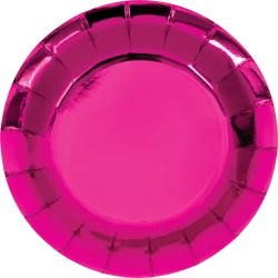 Creative Converting Pink Foil Lunch Plate, 8 ct.