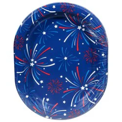 Say Hooray! Lady Liberty Extra Strong 4th Of July 12 In X 9.25 In Plate 8 Each