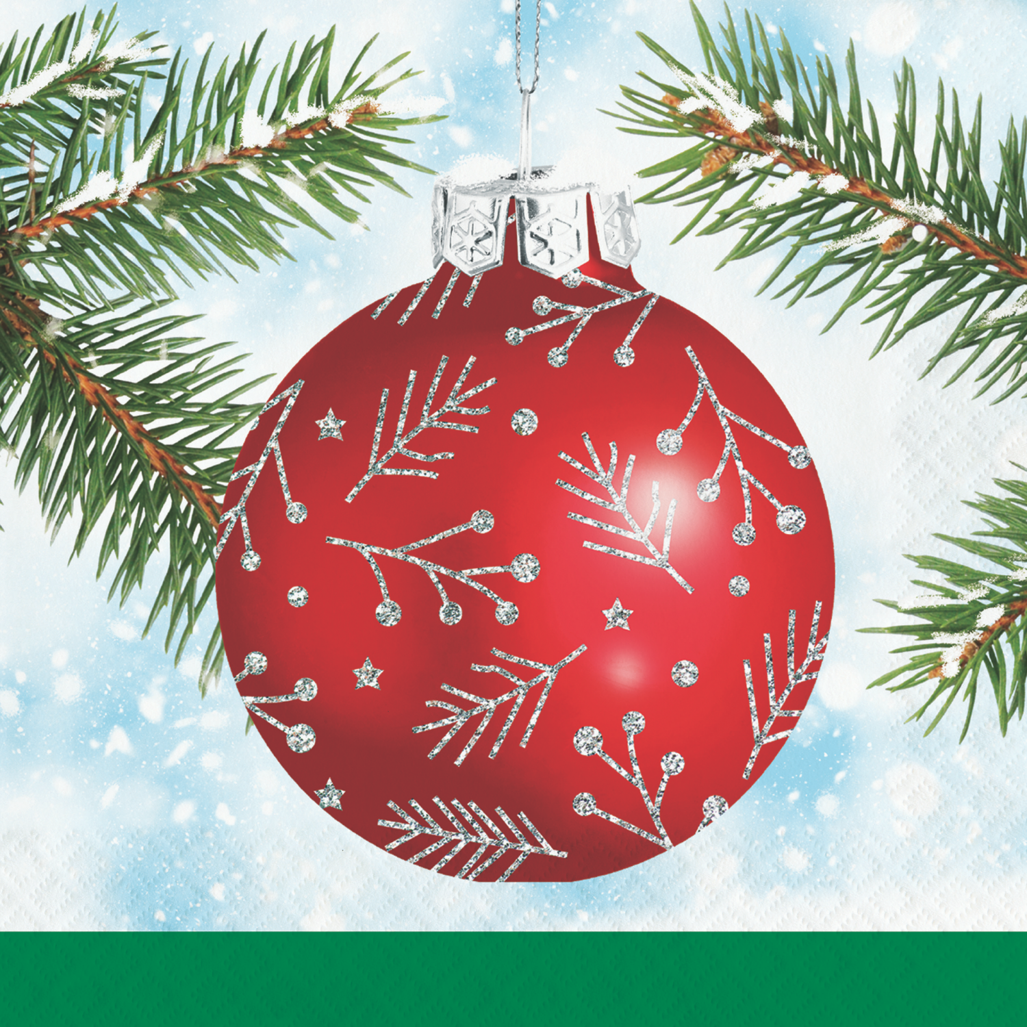 slide 1 of 1, Creative Converting Classical Christmas Lunch Napkin, 20 ct., 20 ct