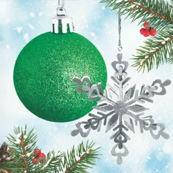 Creative Converting Classical Christmas Beverage Napkin, 20 ct.