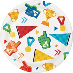 Say Hooray Sport Spirit Icons Dinner Plate, 8ct.