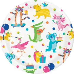 Say Hooray Animal Jamboree Dinner Plate, 8ct.