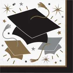 Creative Converting Glowing Grad Lunch Napkin, 50 Ct.