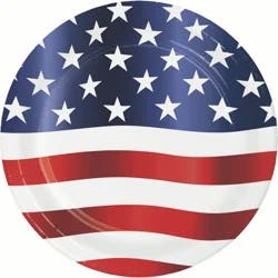 Creative Converting Festive Flag Lunch Plate, 8 Ct.