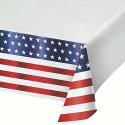 Creative Converting Festive Flag Table Cover, 1ct.