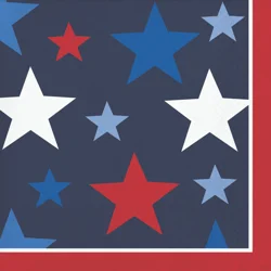 Creative Converting Festive Stars Beverage Napkin, 16 Ct.