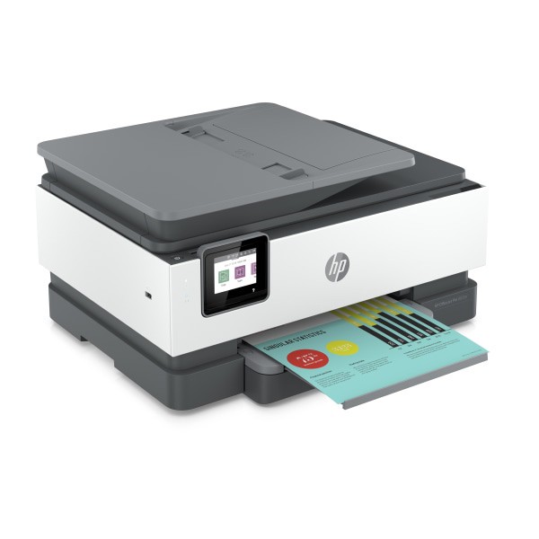 slide 4 of 10, HP Officejet Pro 8034e Wireless Color All-In-One Printer With 1 Full Year Instant Ink With + (1l0j0a), 1 ct