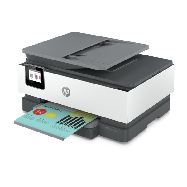 slide 6 of 10, HP Officejet Pro 8034e Wireless Color All-In-One Printer With 1 Full Year Instant Ink With + (1l0j0a), 1 ct