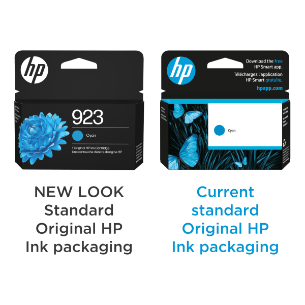 slide 2 of 10, Hp 923 Cyan Original Ink Cartridge, 4K0T0Ln, 1 ct