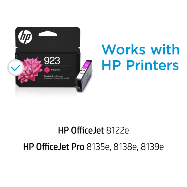 slide 10 of 10, Hp 923 Magenta Original Ink Cartridge, 4K0T1Ln, 1 ct