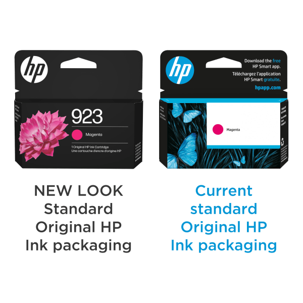 slide 4 of 10, Hp 923 Magenta Original Ink Cartridge, 4K0T1Ln, 1 ct