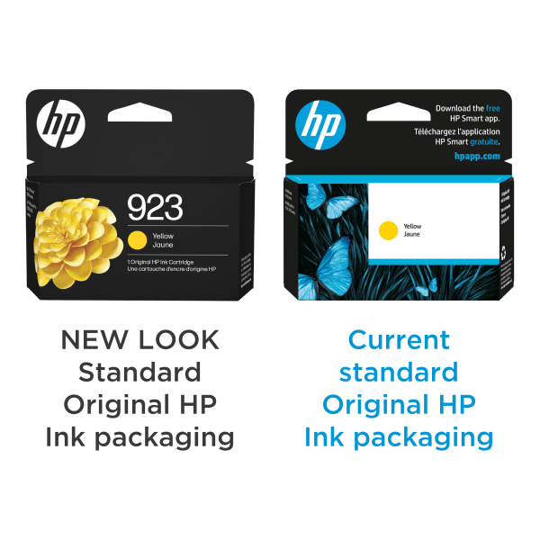 slide 5 of 10, Hp 923 Yellow Original Ink Cartridge, 4K0T2Ln, 1 ct