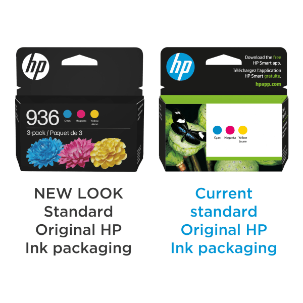 slide 5 of 10, Hp 936 Standard Yield Cmy Original Ink Cartridge 3-Pack, 1 ct