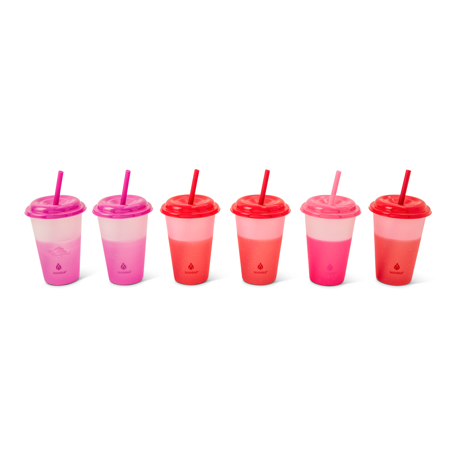 slide 2 of 3, Manna Color Changing Valentines Kids Cups, 6pk, 6 ct