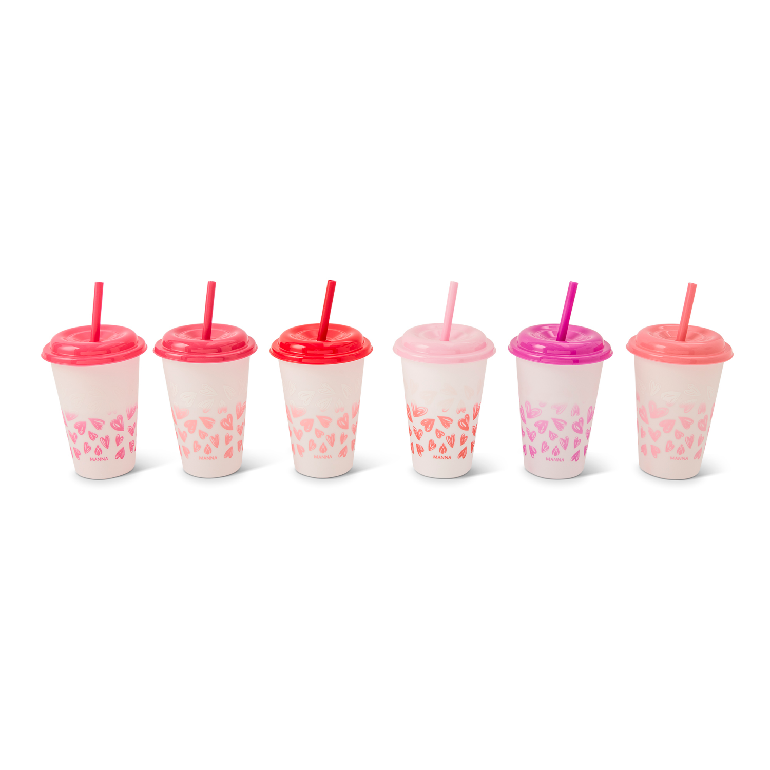 slide 3 of 3, Manna Color Changings Kids Cups Hearts, 6pk, 6 ct