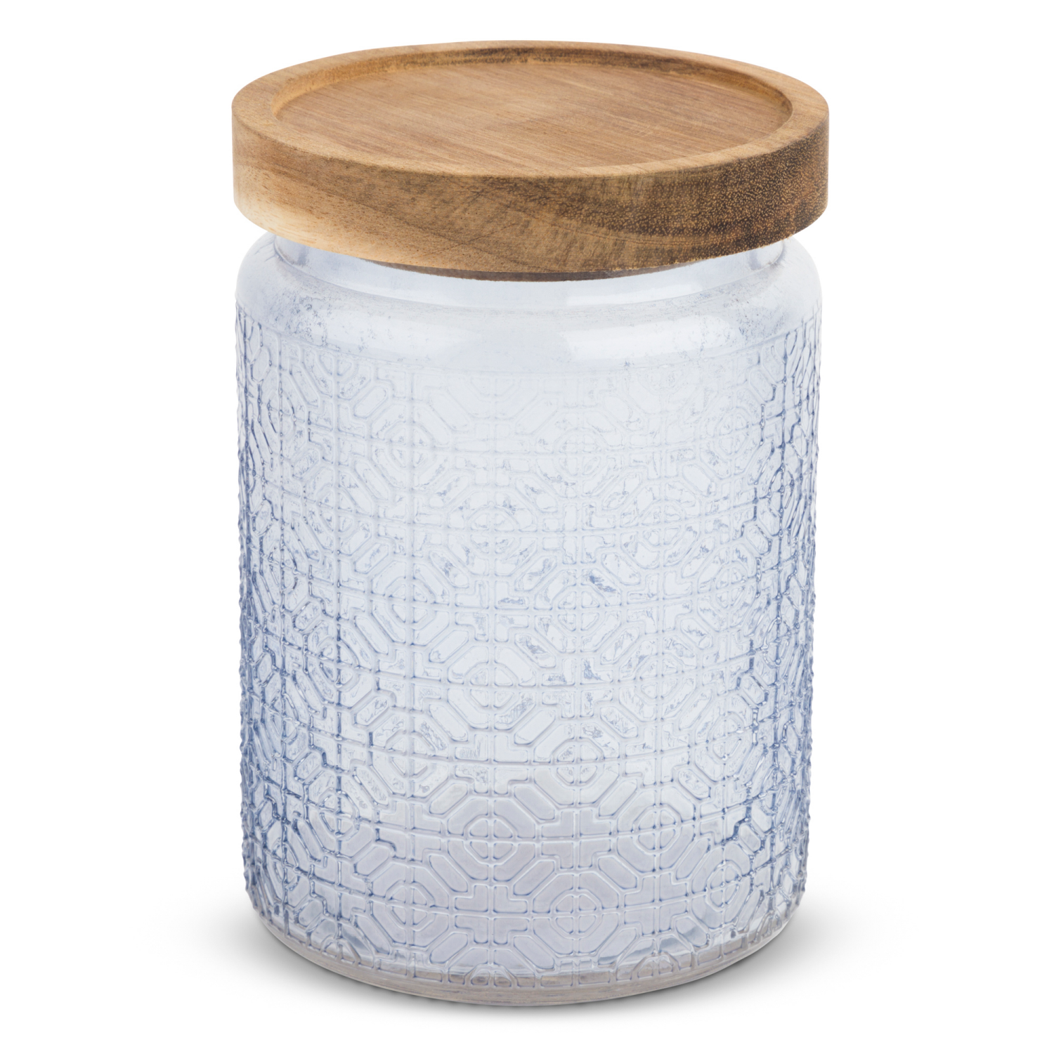slide 2 of 3, Core Bamboo Core Acacia Lid Canister Glass Tile Crocus 23.7Oz, 23.7 oz