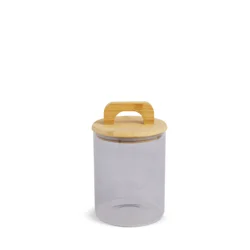 Core Bamboo Lid Canister Glass Shadow 28.7oz