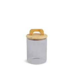 Core Bamboo Lid Canister Glass Shadow 28.7oz