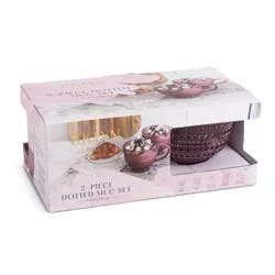 13.5 oz. dotted mugs