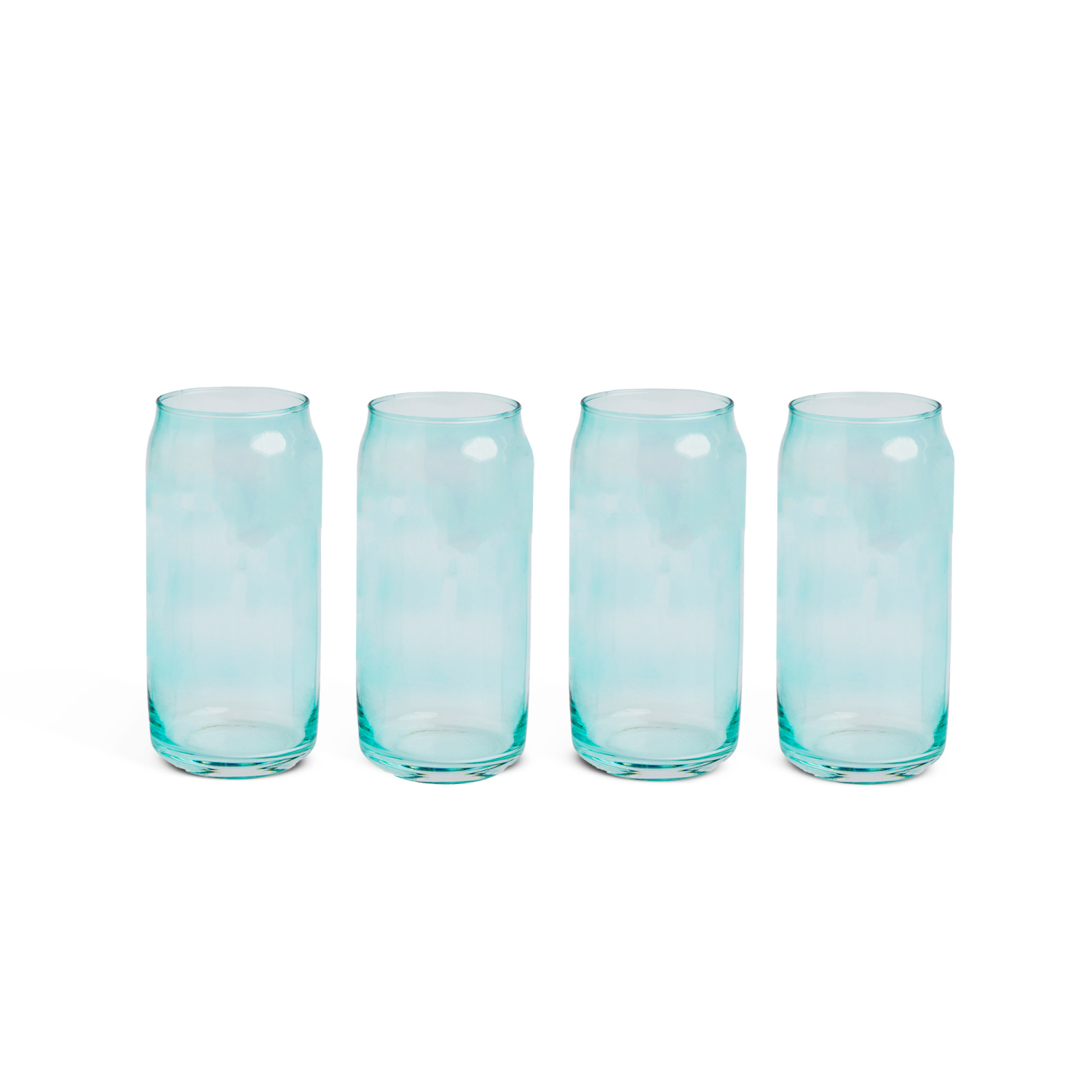 slide 2 of 2, Core Bamboo Bklyn Steel Can Glass Set 4Pk Turq, 4 ct