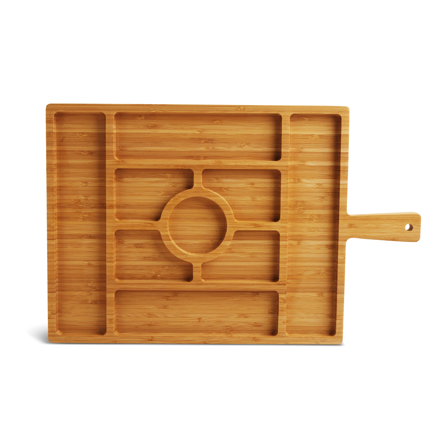 slide 2 of 2, Core Bamboo Bklyn Steel Charcuterie Board Rect Med, MED