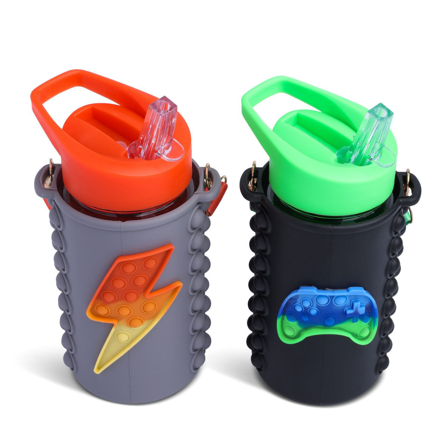 slide 3 of 3, Manna Kids Bubble Bottle 15Oz Gamer Asrt, 15 oz
