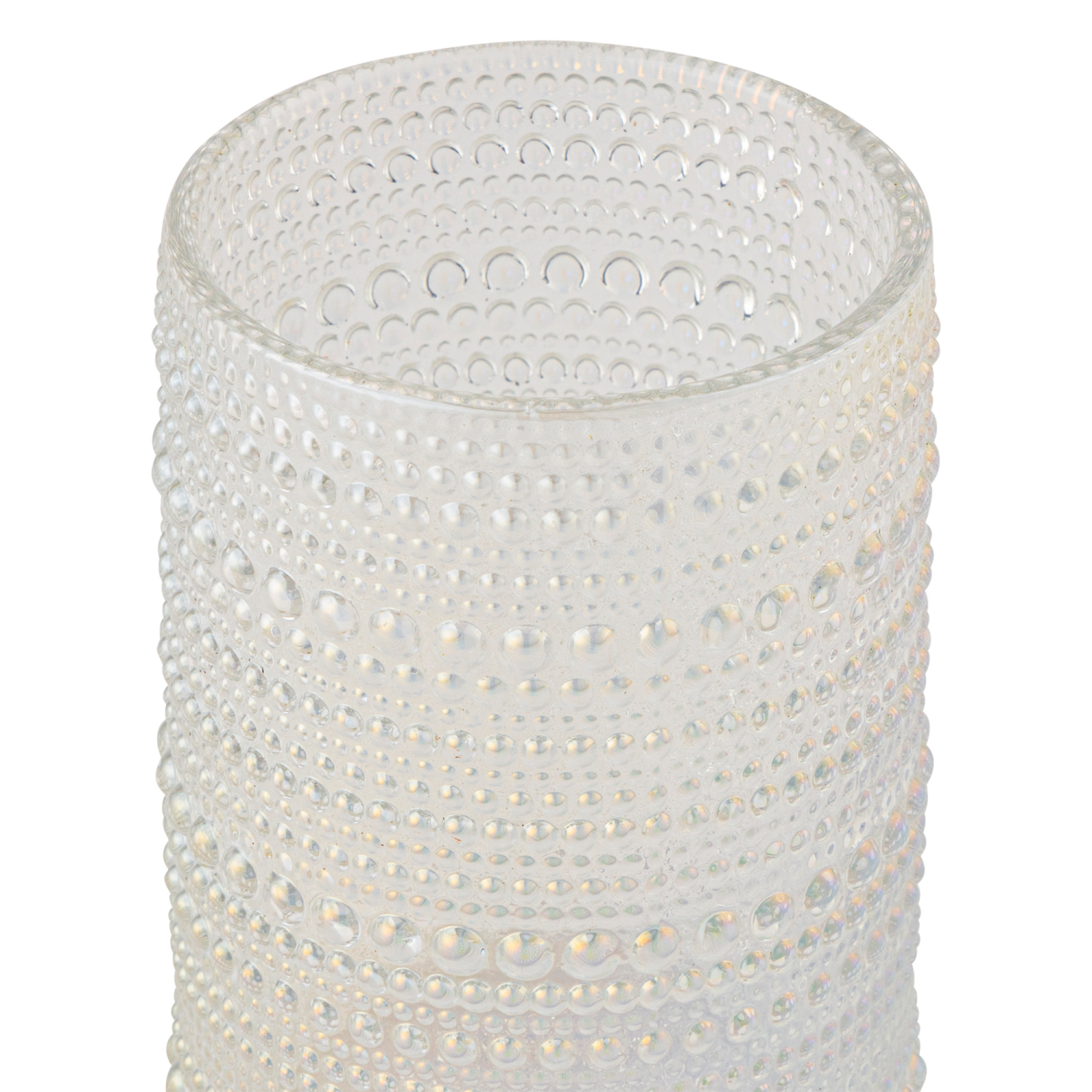 slide 2 of 2, Core Bamboo Bklyn Steel Highball Glass Dotted Clear 15Oz, 15 oz