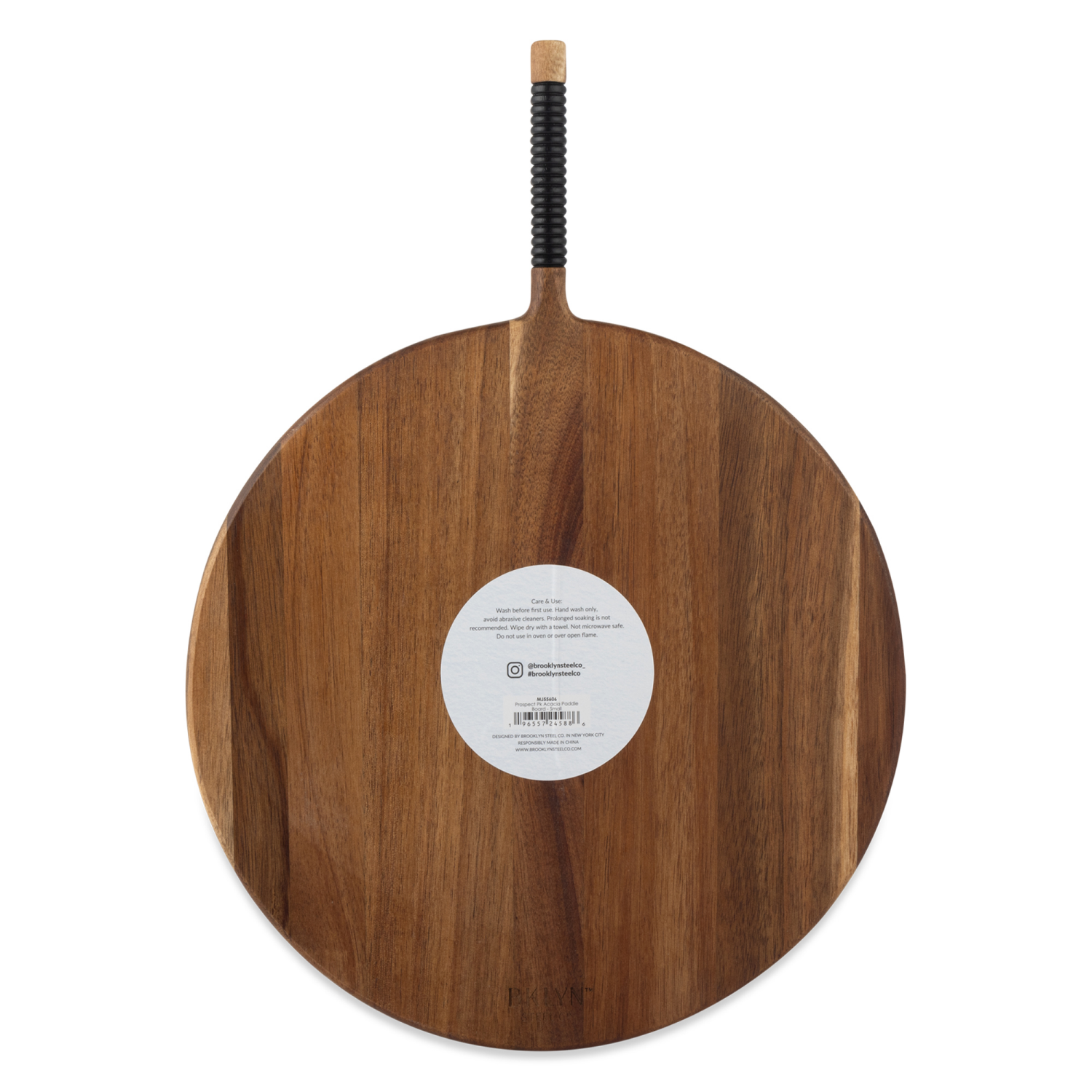 slide 2 of 4, Core Bamboo Bklyn Steel Acacia Paddle Rnd Sm, SM