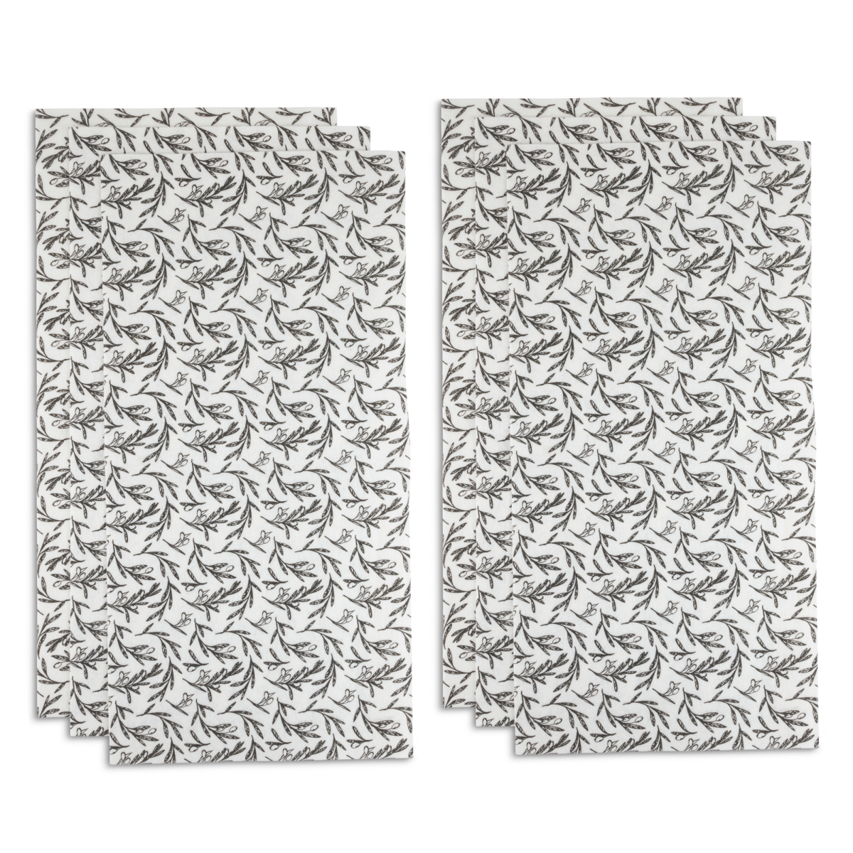 slide 2 of 2, Core Bamboo Core Fridge Bin Liners 6Pc Olive Print, 6 ct