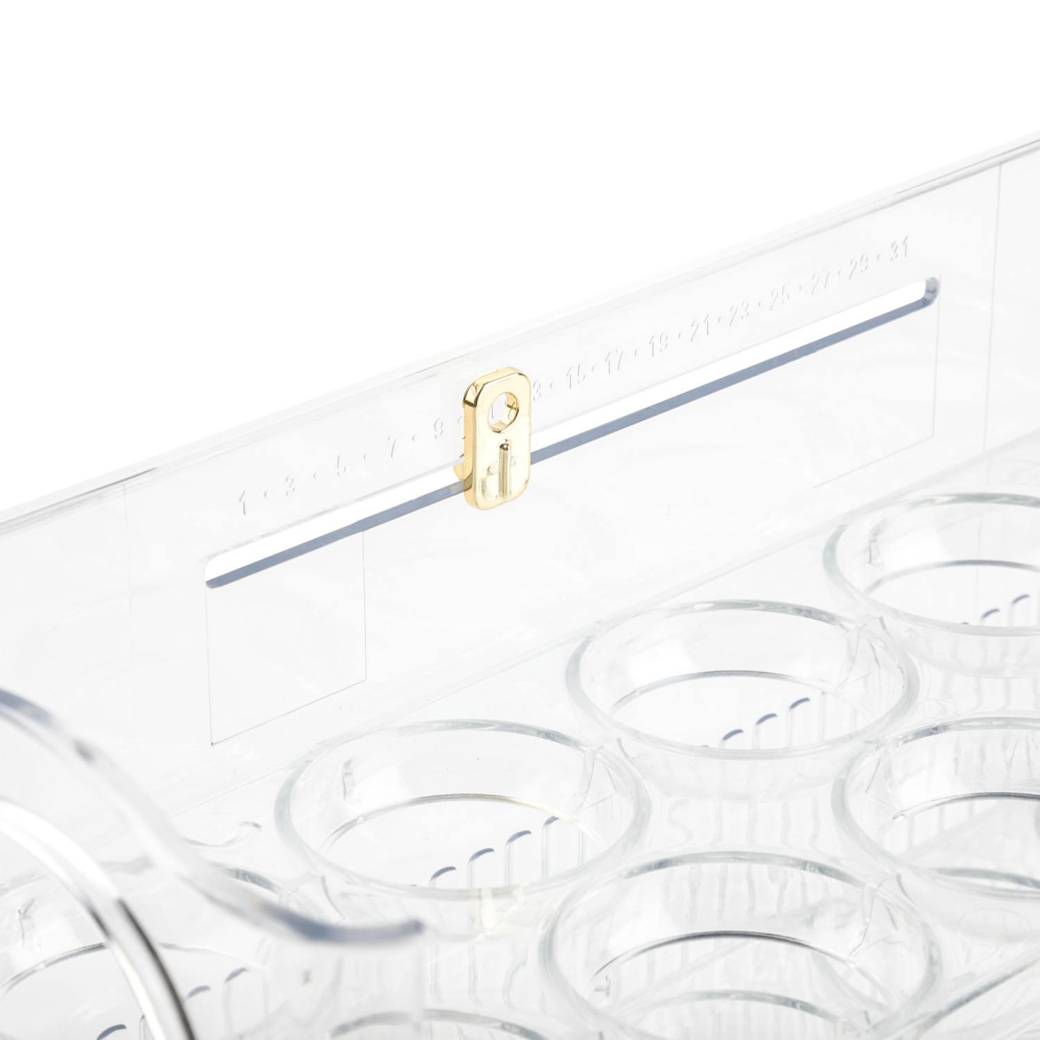 slide 2 of 4, Core Bamboo Core 30 Egg Tray 3 Tier Clear, 1 ct