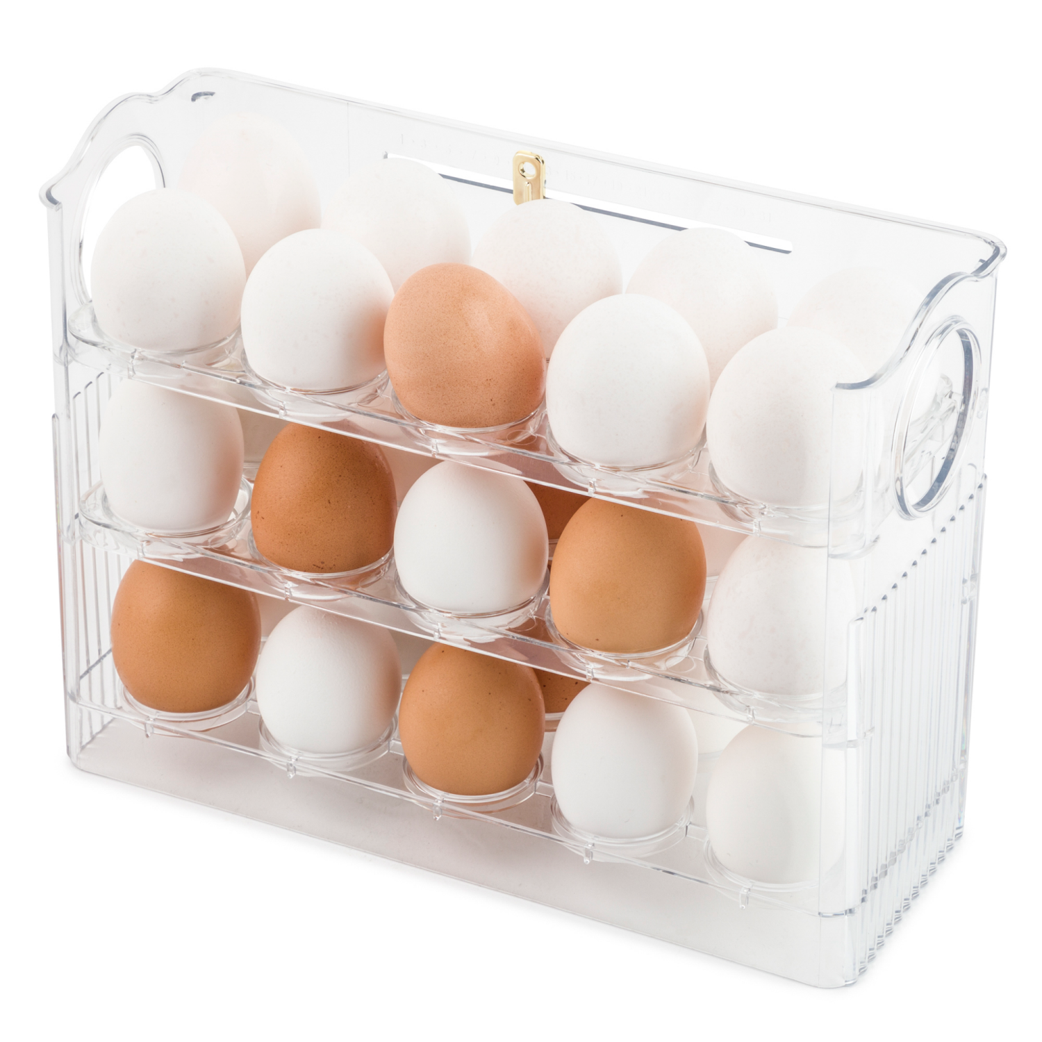 slide 3 of 4, Core Bamboo Core 30 Egg Tray 3 Tier Clear, 1 ct
