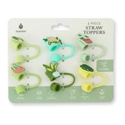Manna Straw Toppers Kids Asrt 2 6pk