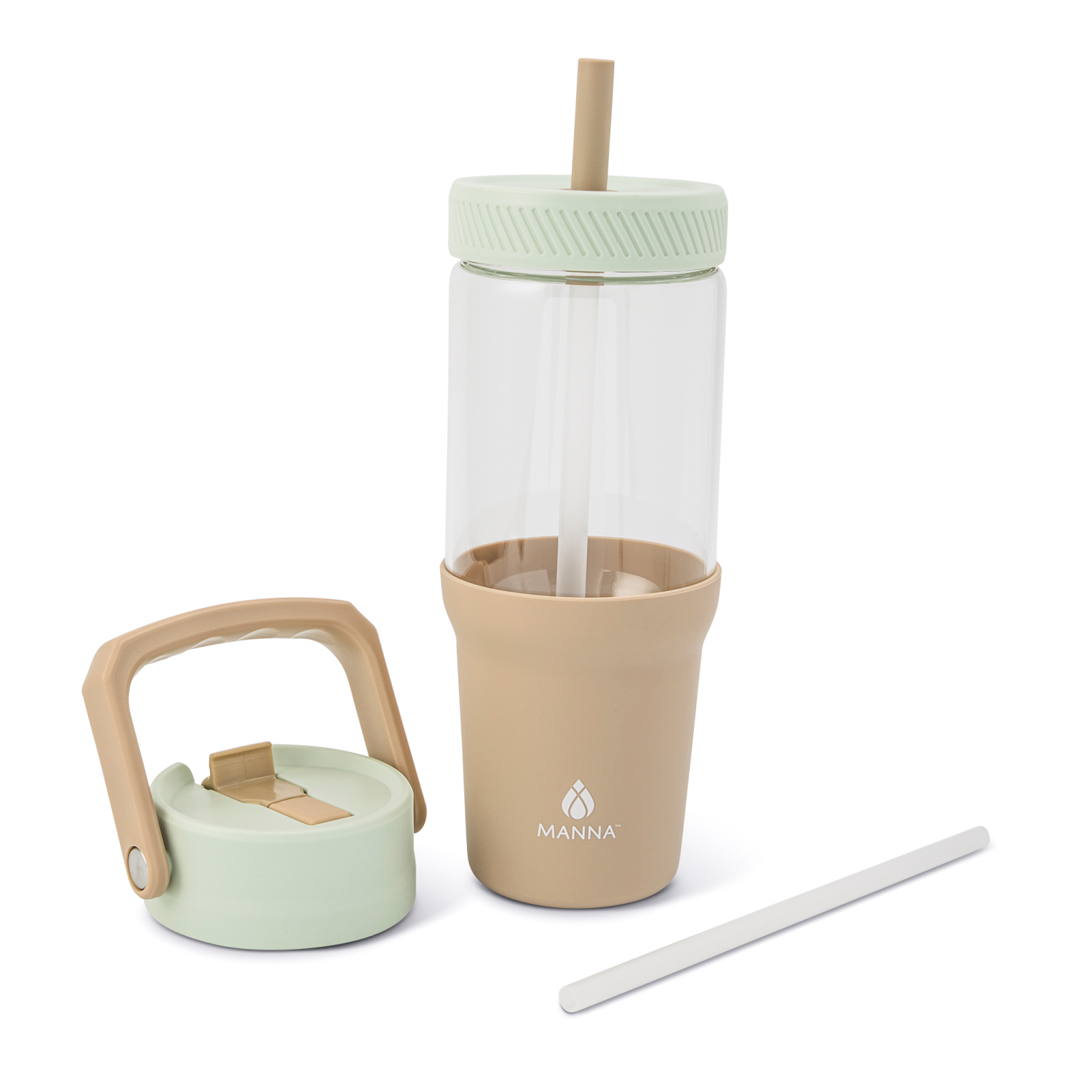 slide 3 of 3, Manna Jasmine Tumbler Tan, 32oz, 32 oz