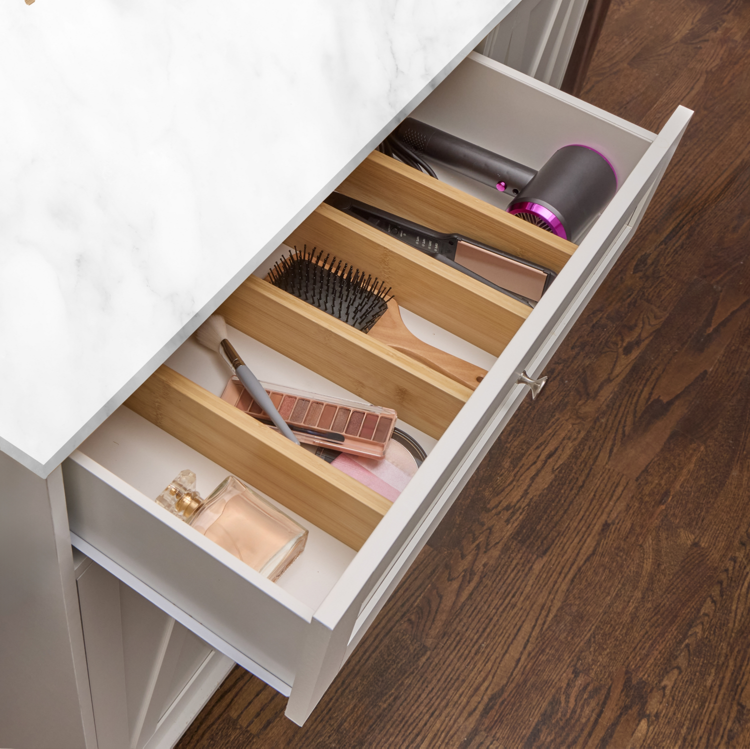 slide 3 of 3, Core Bamboo Expandable Drawer Dividers 4pk, 4 ct