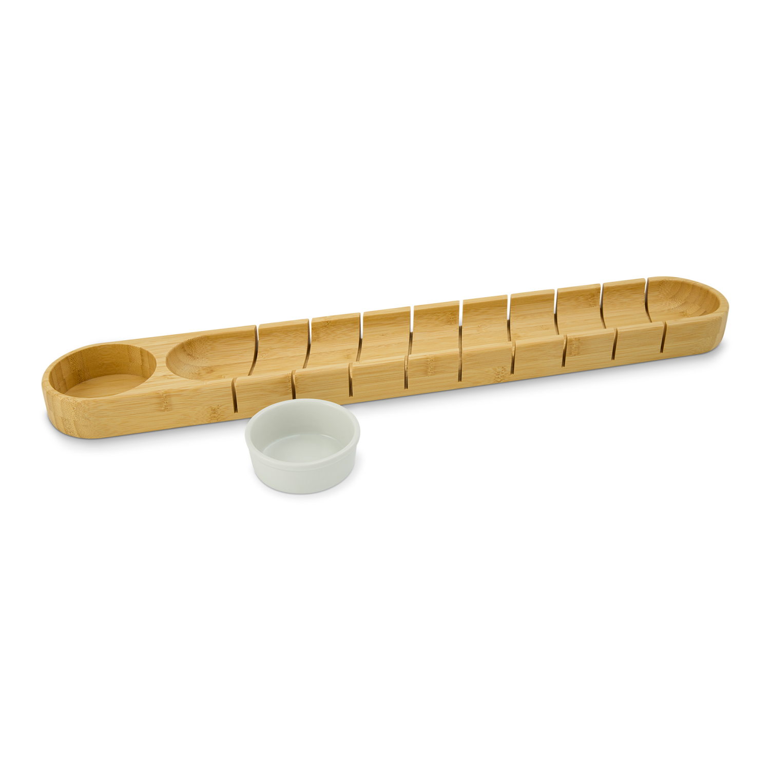 slide 3 of 3, CORE BAMBOO Core Kitchen French Bread Board with Dipping Bowl, 1 ct