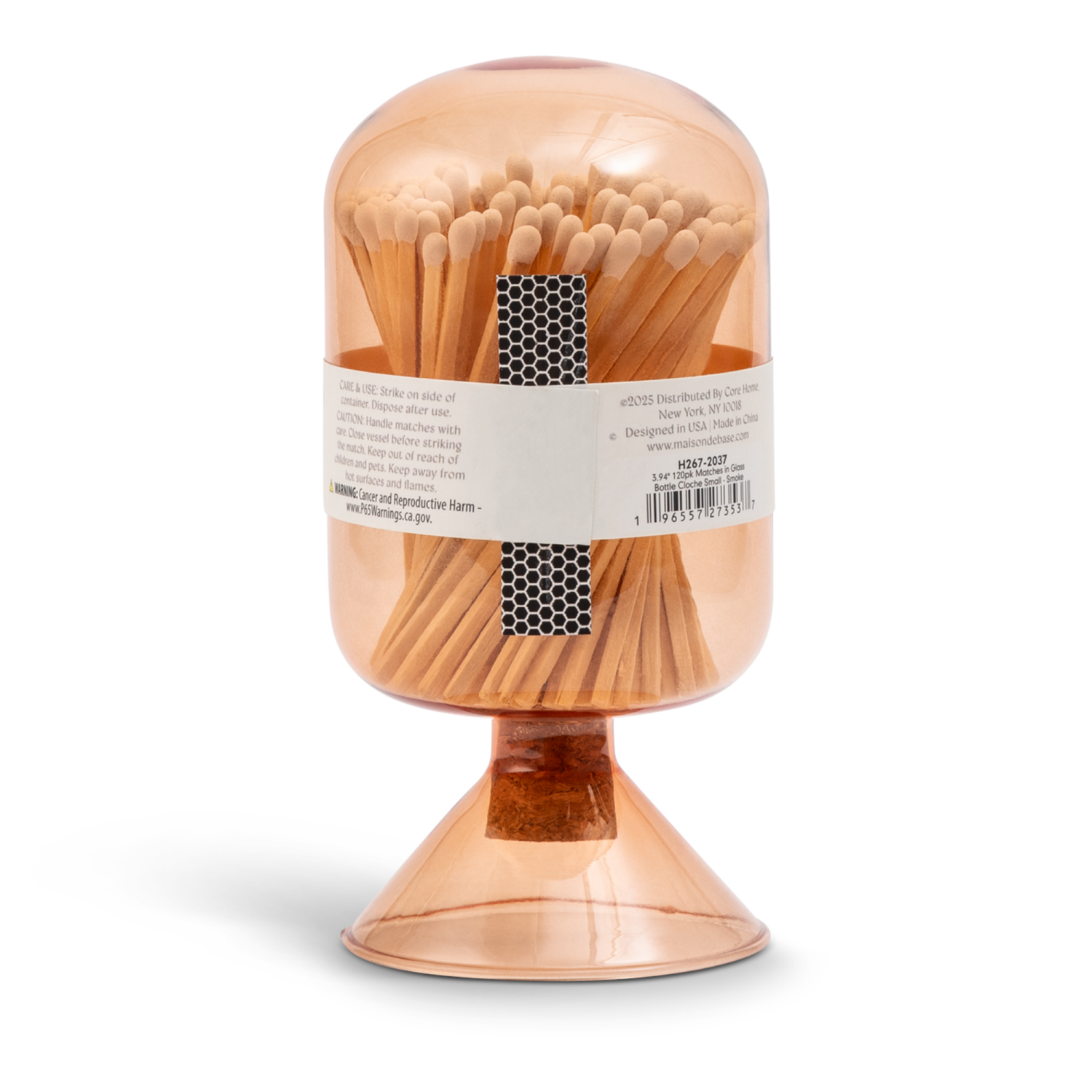 slide 3 of 4, Mdb Glass Bottle Matches 120Pk Amber, 120 ct