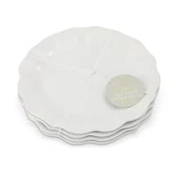 CORE BAMBOO Medici Ruffle Melamine Dinner Plate 4pk